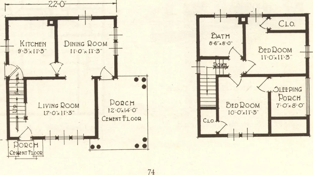 An illustration from Lewis homes: homes of character, 1922, leaf 77