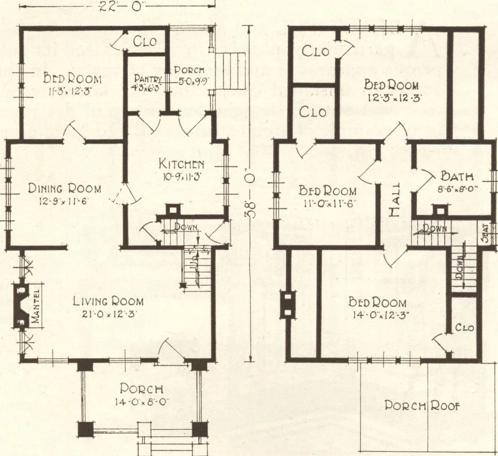 An illustration from Lewis homes: homes of character, 1922, leaf 78