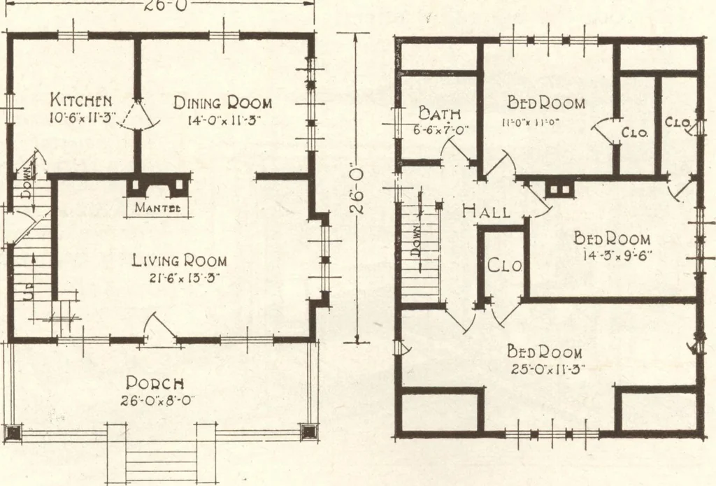 An illustration from Lewis homes: homes of character, 1922, leaf 82