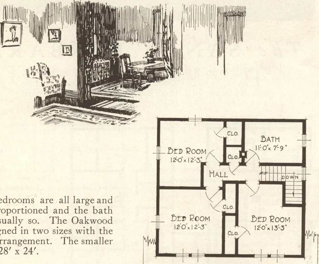 An illustration from Lewis homes: homes of character, 1922, leaf 84