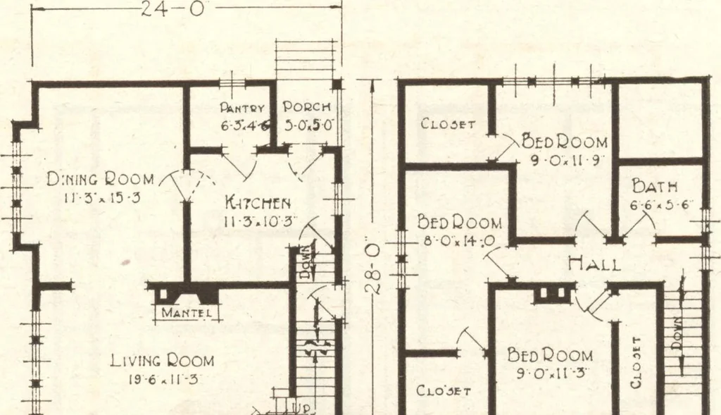 An illustration from Lewis homes: homes of character, 1922, leaf 90