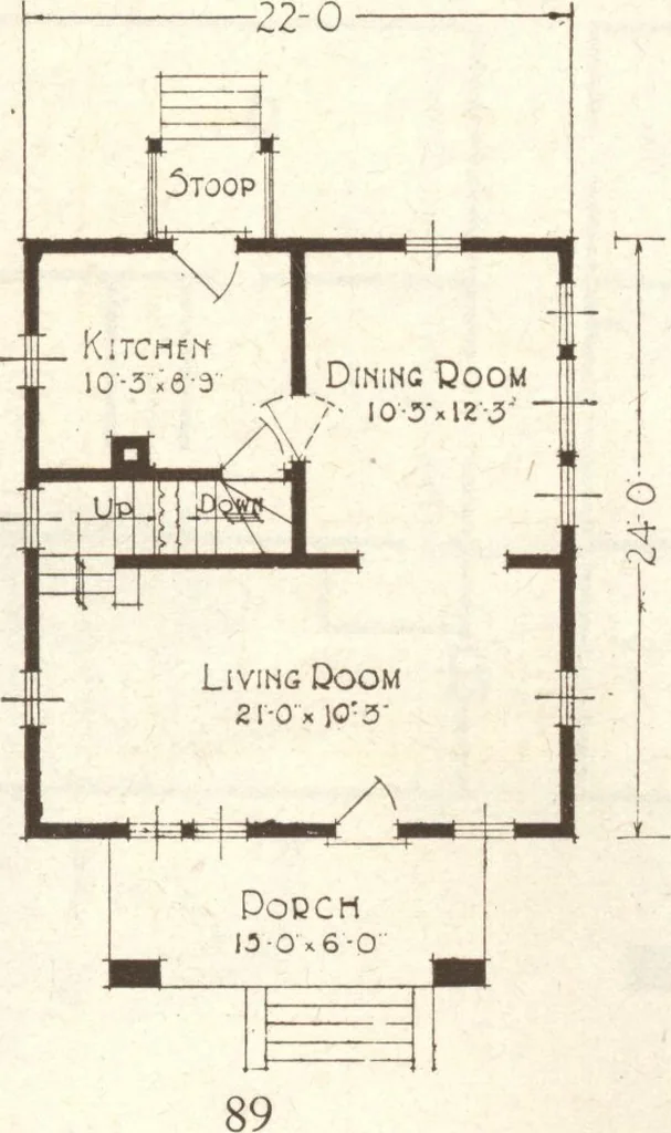 An illustration from Lewis homes: homes of character, 1922, leaf 92