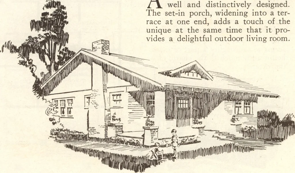 An illustration from Lewis homes: homes of character, 1922, leaf 95