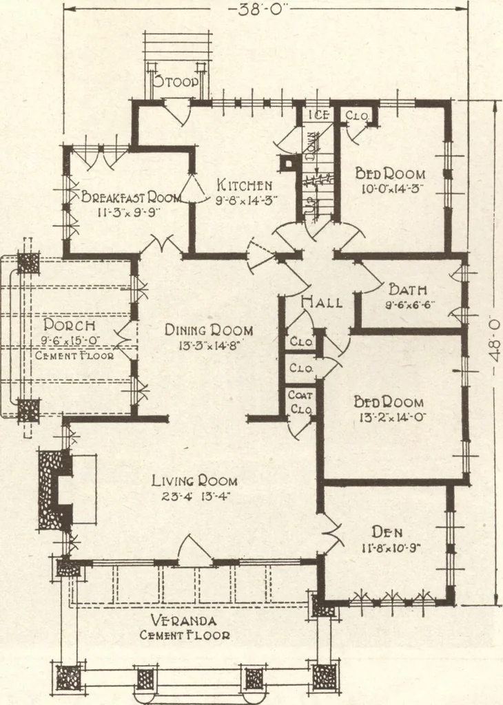 An illustration from Lewis homes: homes of character, 1922, leaf 98