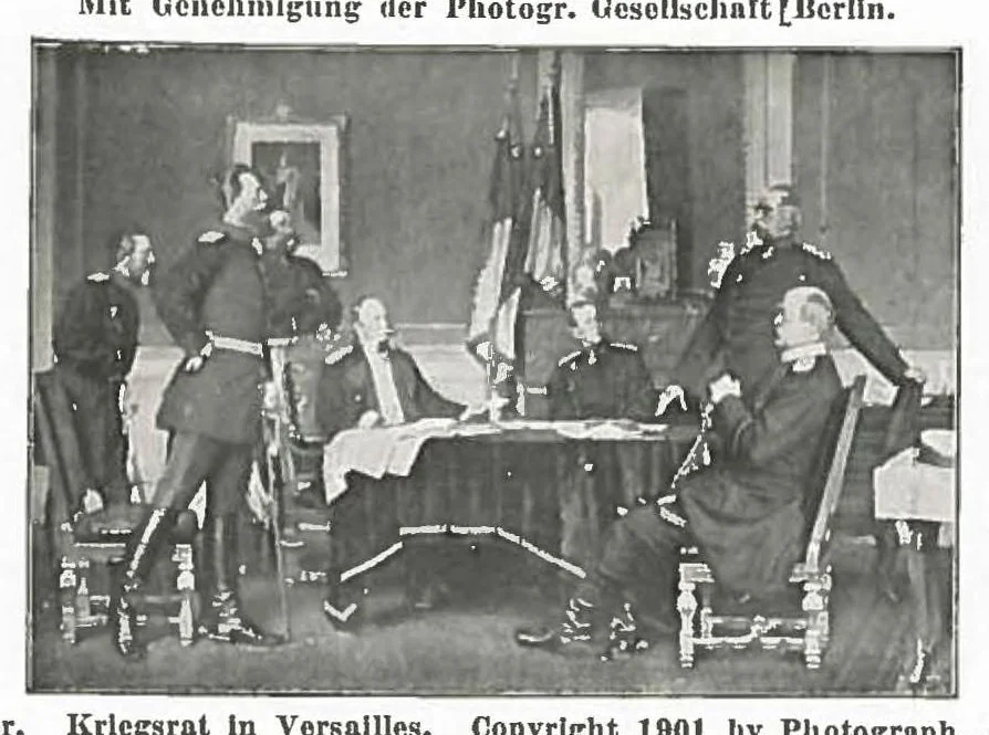 An illustration from Lichtbilder-Serien für patriotische Veranstaltungen in Kriegervereinen, 1910, leaf 1