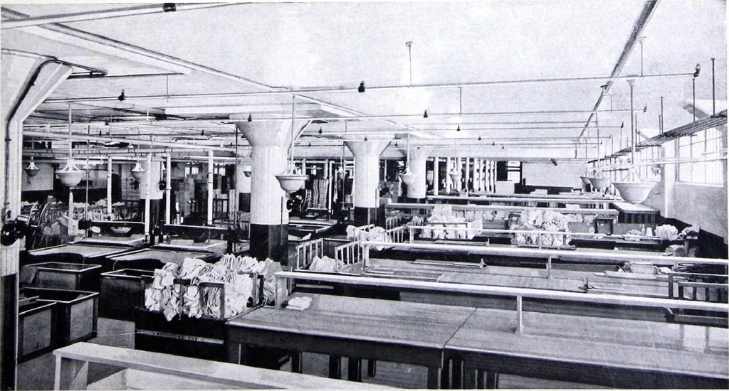 An illustration from Lighting Industrial Interiors, 1920, leaf 2