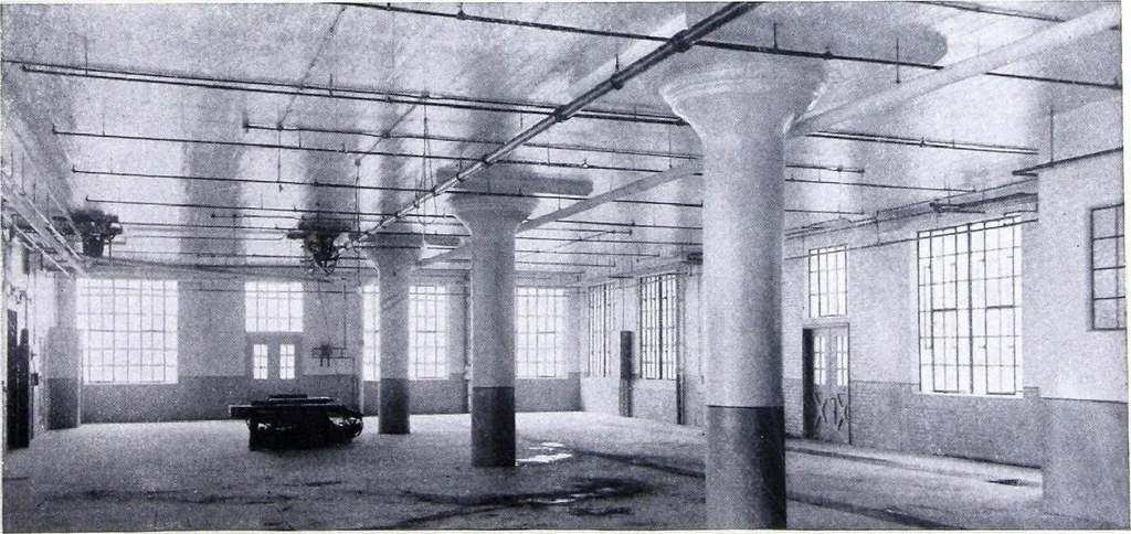 An illustration from Lighting Industrial Interiors, 1920, leaf 4