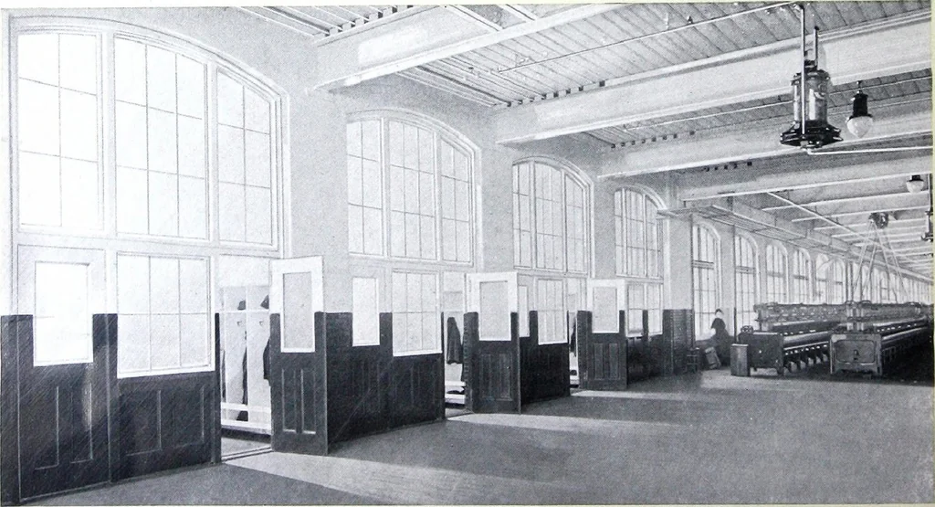 An illustration from Lighting Industrial Interiors, 1920, leaf 5
