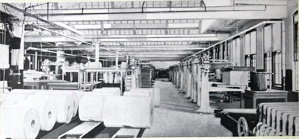 An illustration from Lighting Industrial Interiors, 1920, leaf 9