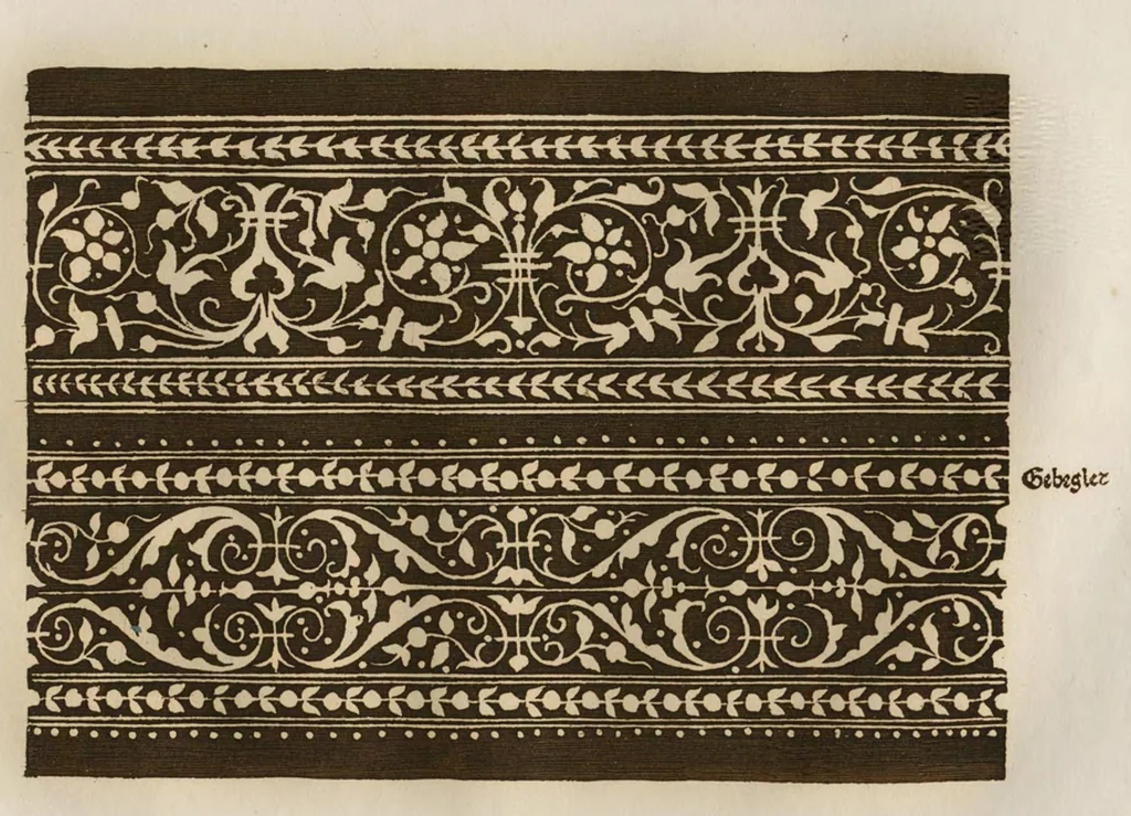An illustration from Livres a dentelles; No. 1, 1887, leaf 14