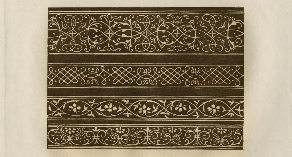 An illustration from Livres a dentelles; No. 1, 1887, leaf 36