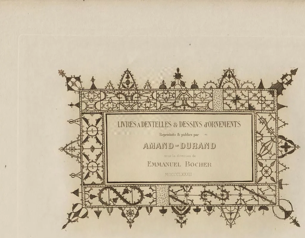 An illustration from Livres a dentelles; No. 1, 1887, leaf 4
