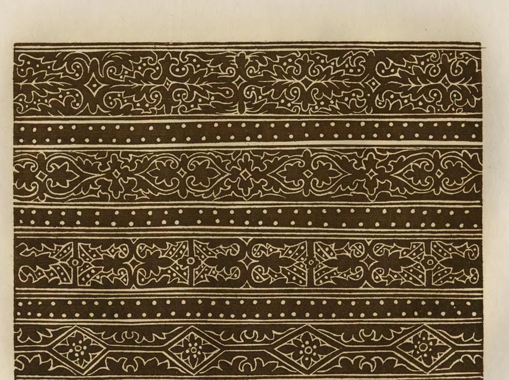 An illustration from Livres a dentelles; No. 1, 1887, leaf 6