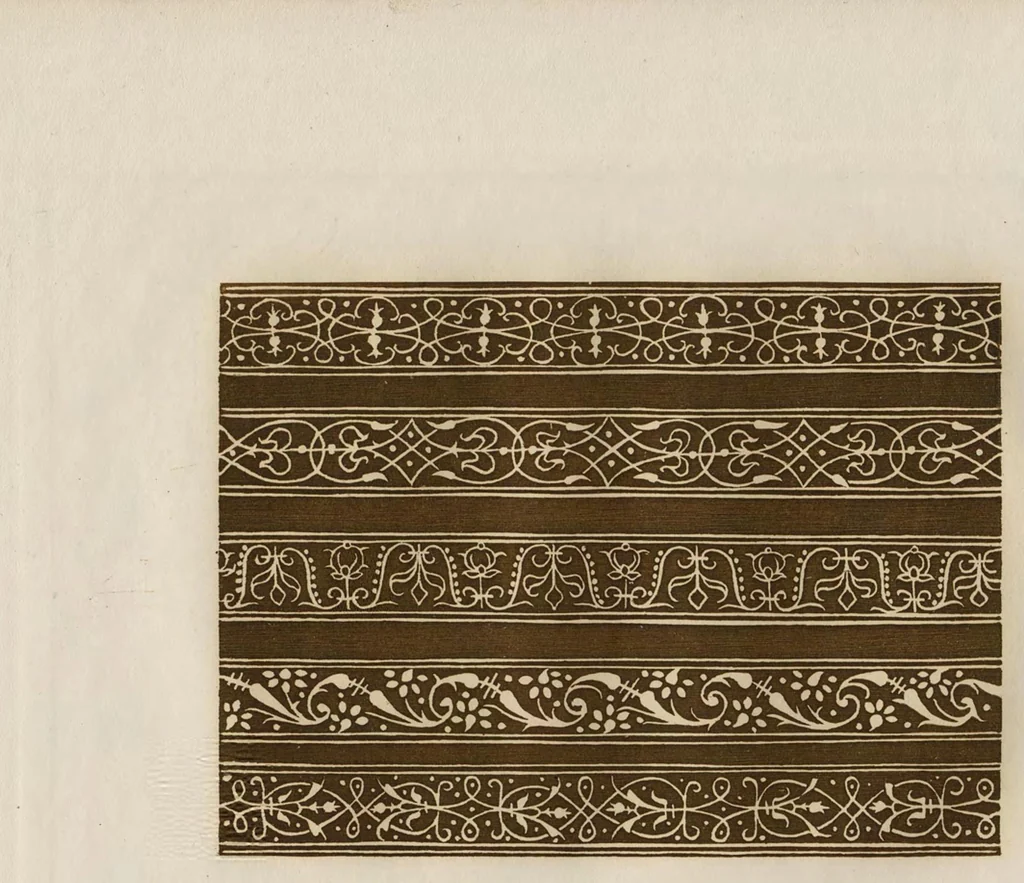 An illustration from Livres a dentelles; No. 1, 1887, leaf 8