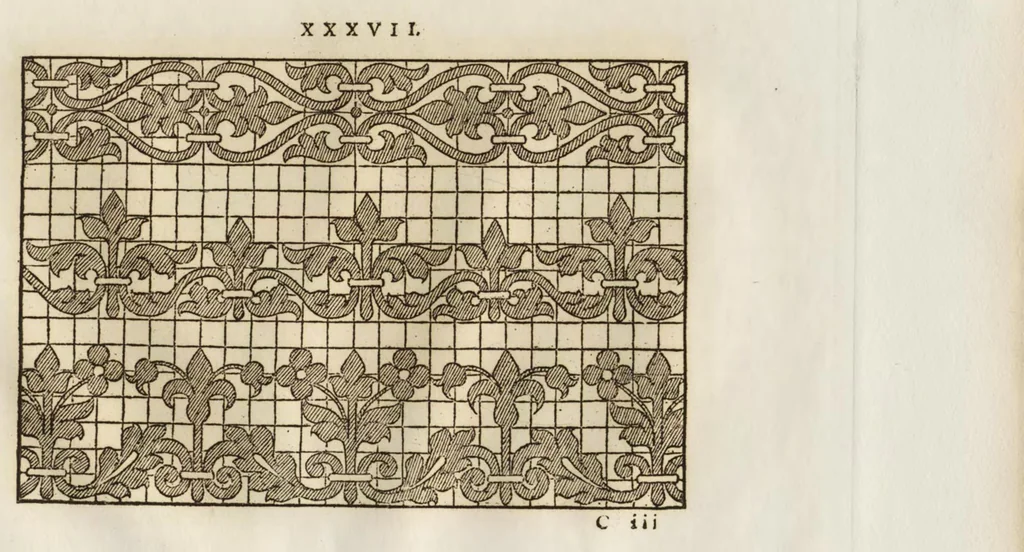 An illustration from Livres a dentelles; No. 2, 1887, leaf 38