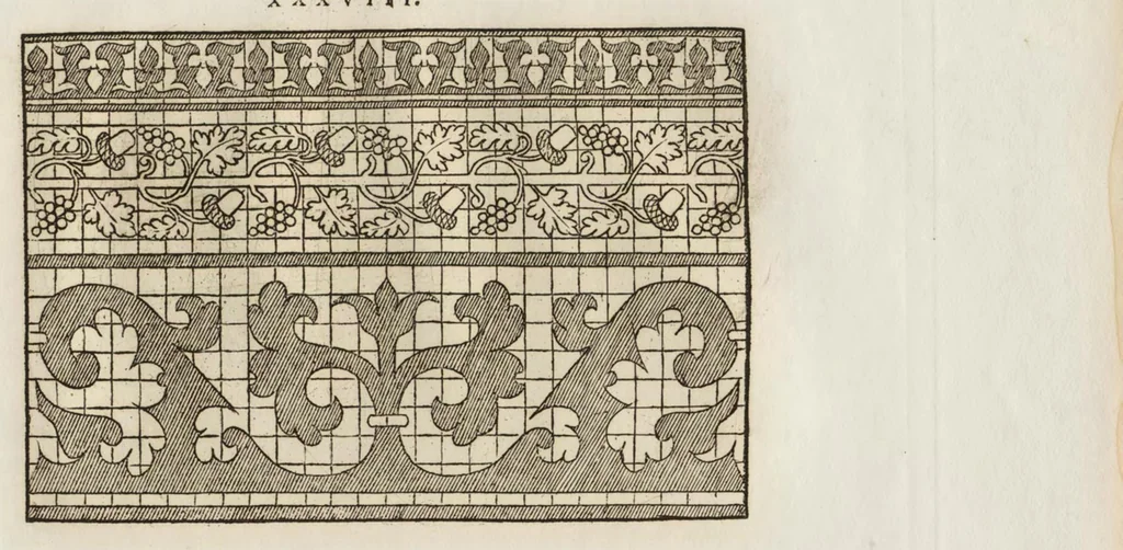 An illustration from Livres a dentelles; No. 2, 1887, leaf 40