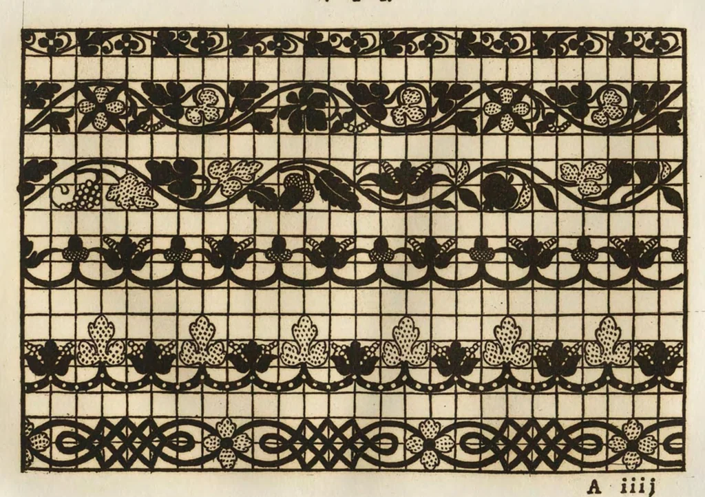 An illustration from Livres a dentelles; No. 2, 1887, leaf 8