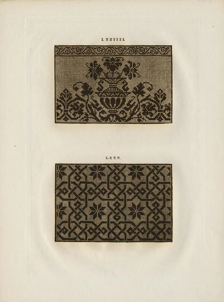 An illustration from Livres a dentelles; No. 3, 1887, leaf 36