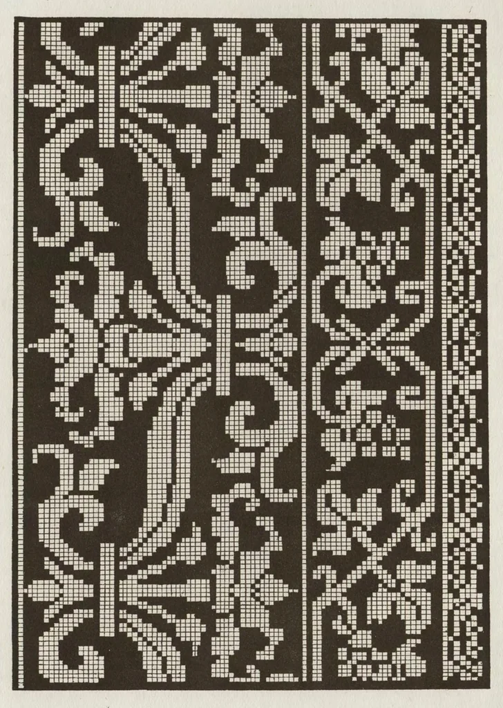 An illustration from Livres a dentelles; No. 4, 1887, leaf 12