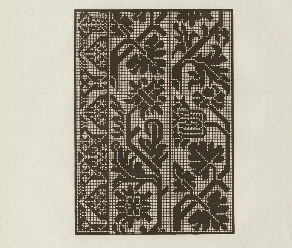 An illustration from Livres a dentelles; No. 4, 1887, leaf 34