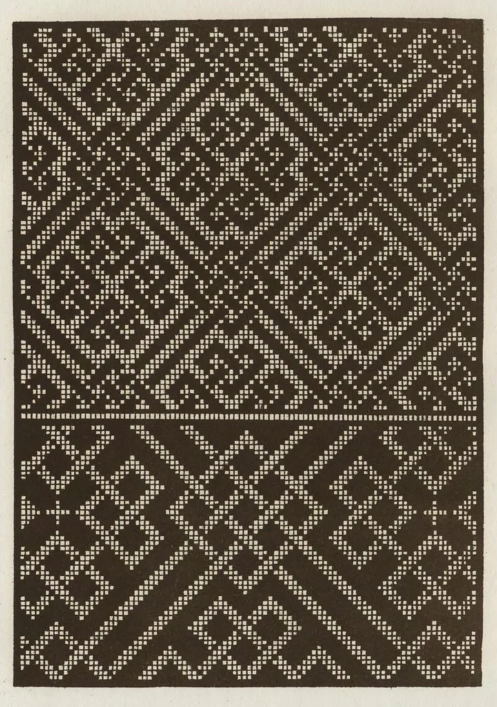 An illustration from Livres a dentelles; No. 4, 1887, leaf 46