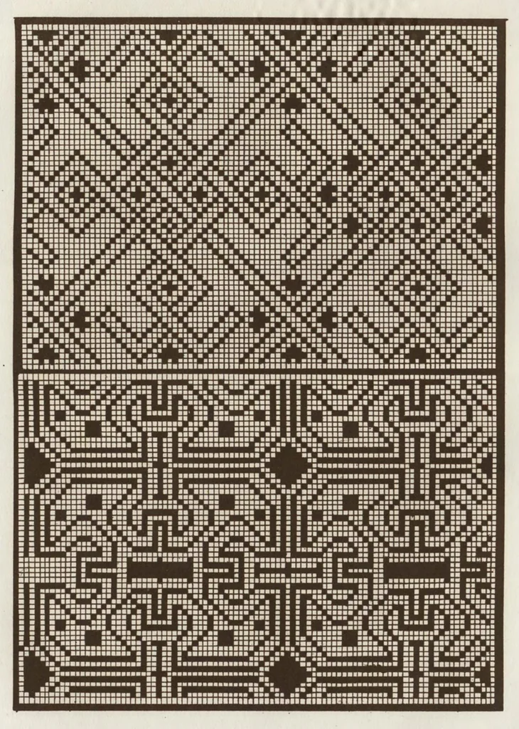 An illustration from Livres a dentelles; No. 5, 1887, leaf 24