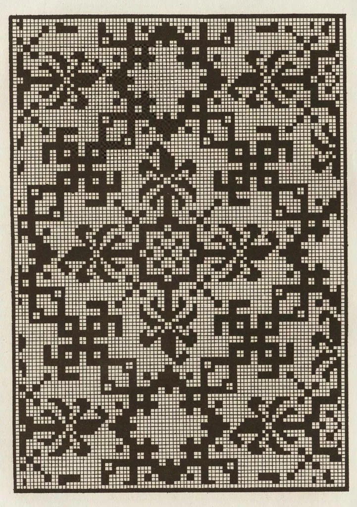 An illustration from Livres a dentelles; No. 5, 1887, leaf 8