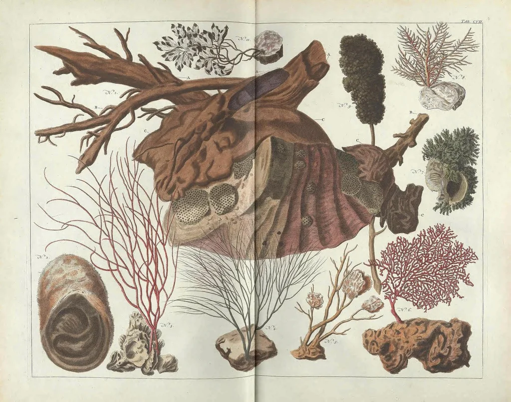 An illustration from Locupletissimi rerum naturalium thesauri accurata descriptio, et iconibus artificiosissimis expressio, per universam physices historiam : Opus, cui, in hoc rerum genere, nullum par exstitit, 1734, leaf 543