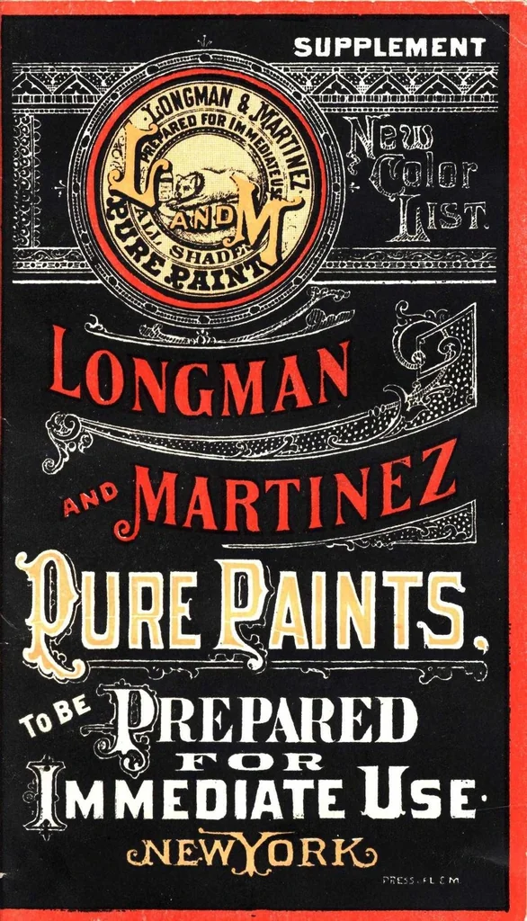 An illustration from Longman & Martinez pure paints to be prepared for immediate use., 1891, leaf 0