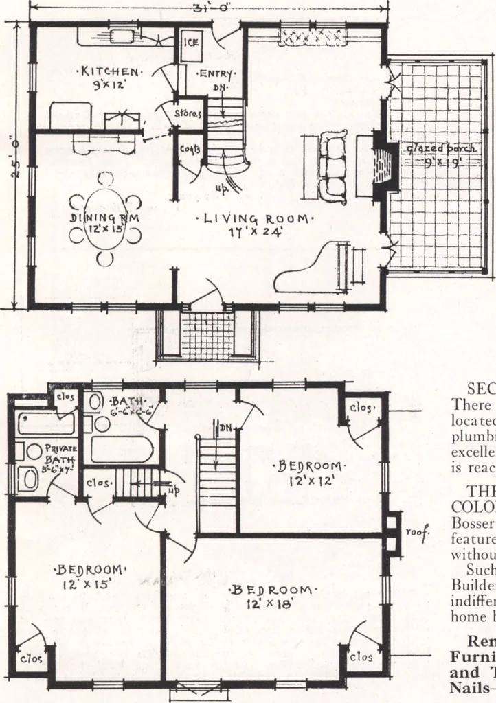 An illustration from Bossert houses, 1922, leaf 12