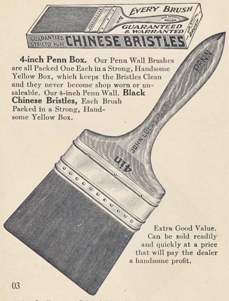 An illustration from Illustrated Catalog of Brushes for 1919 - 1920, 1919, leaf 10