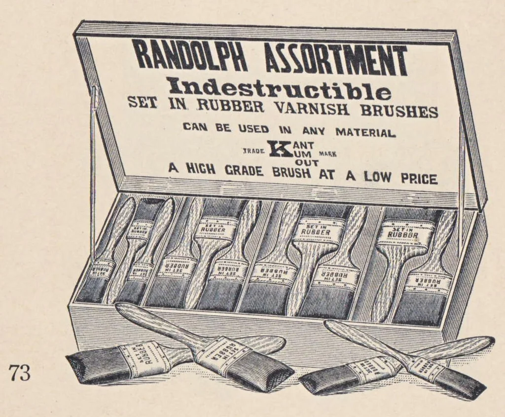 An illustration from Illustrated Catalog of Brushes for 1919 - 1920, 1919, leaf 29