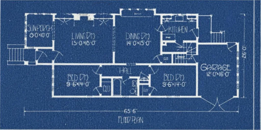 An illustration from Architectural economy, vol. 1, 1920, leaf 12