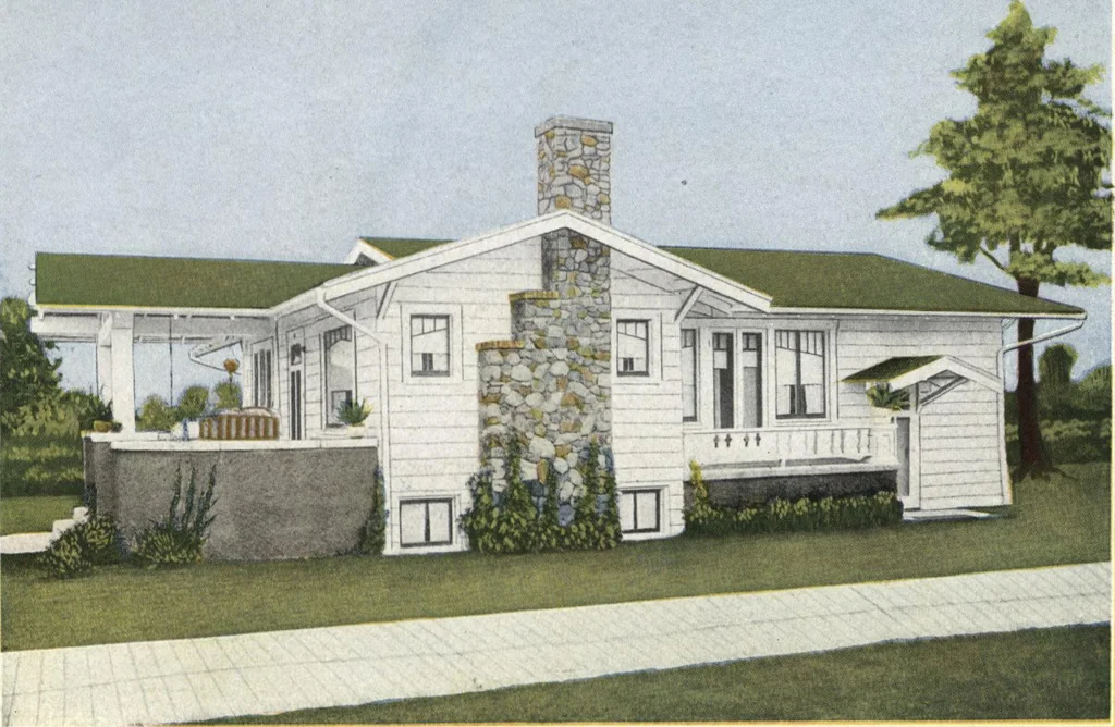An illustration from Architectural economy, vol. 1, 1920, leaf 16