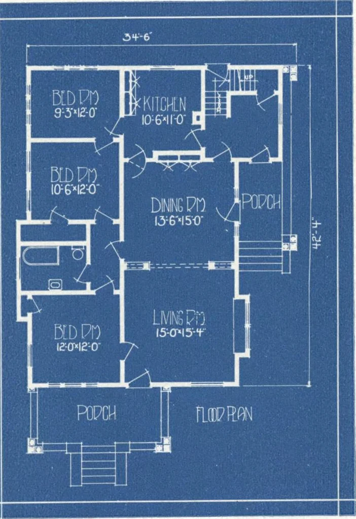 An illustration from Architectural economy, vol. 1, 1920, leaf 17