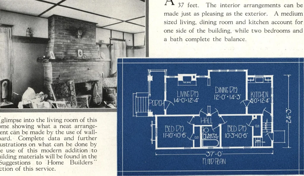 An illustration from Architectural economy, vol. 1, 1920, leaf 20