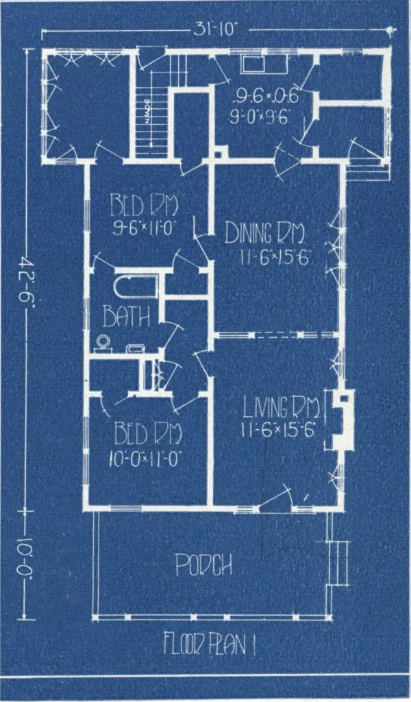 An illustration from Architectural economy, vol. 1, 1920, leaf 22