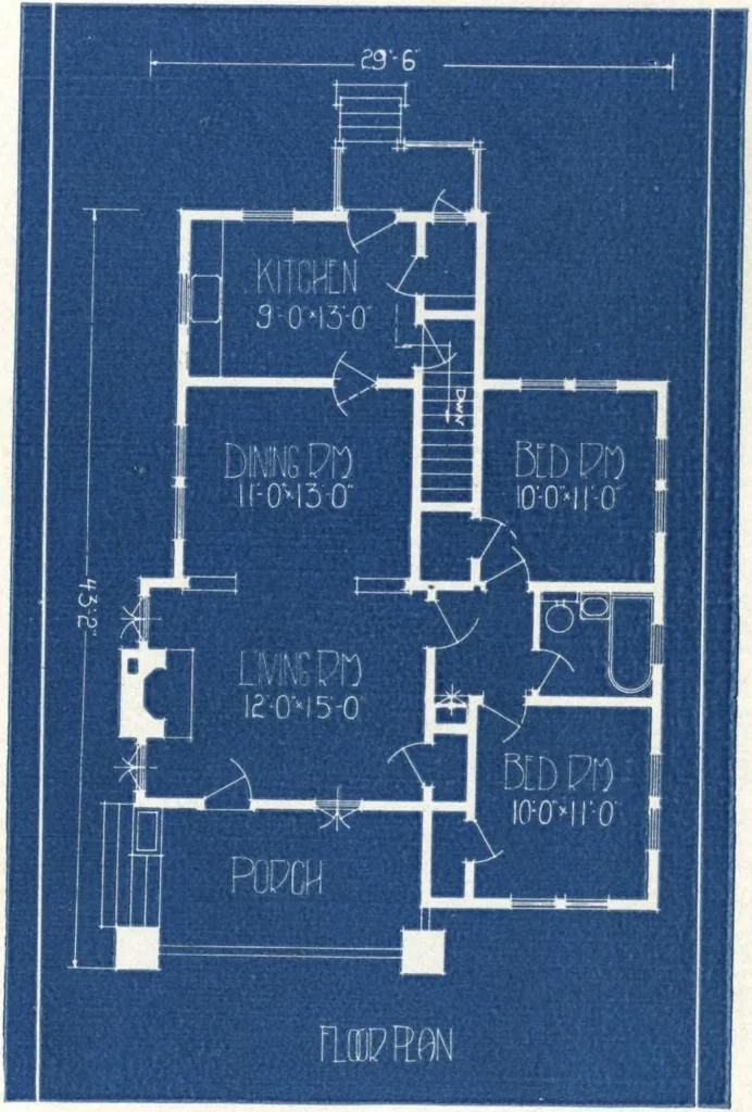 An illustration from Architectural economy, vol. 1, 1920, leaf 24
