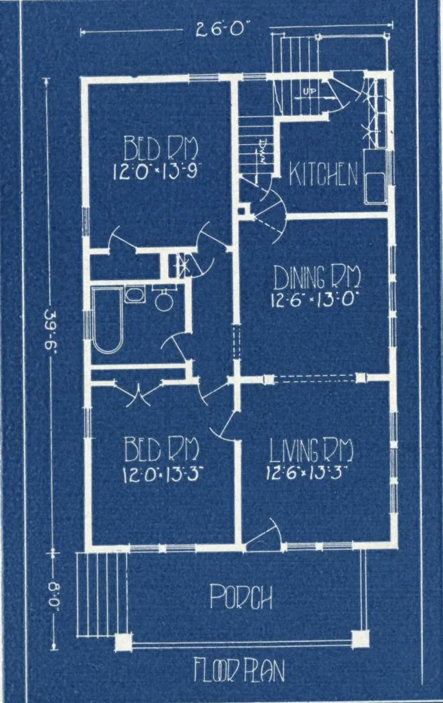 An illustration from Architectural economy, vol. 1, 1920, leaf 27