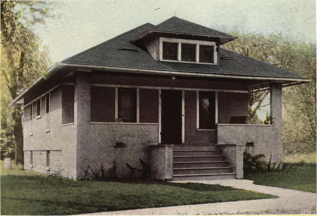 An illustration from Architectural economy, vol. 1, 1920, leaf 34