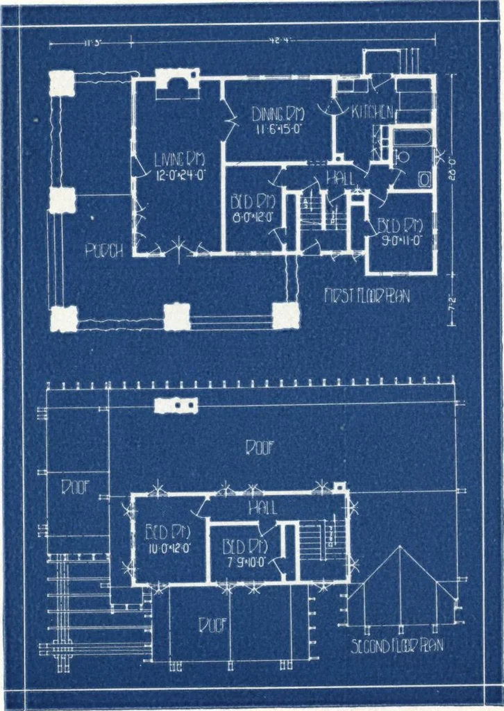 An illustration from Architectural economy, vol. 1, 1920, leaf 35