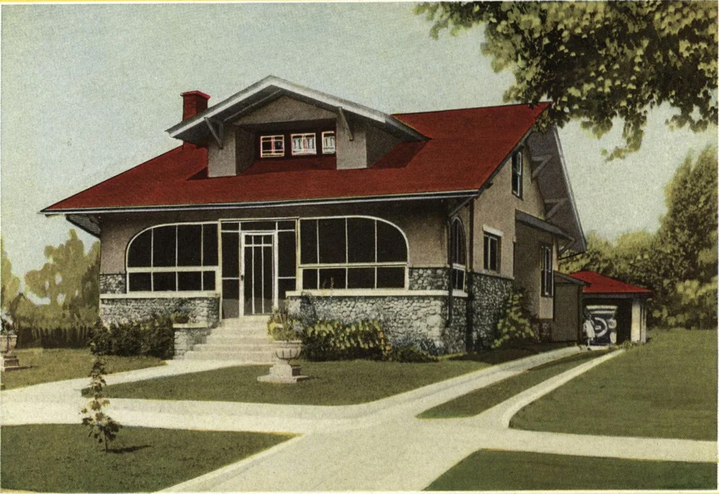 An illustration from Architectural economy, vol. 1, 1920, leaf 37