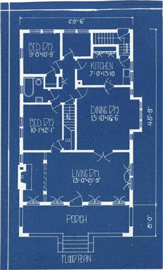 An illustration from Architectural economy, vol. 1, 1920, leaf 37