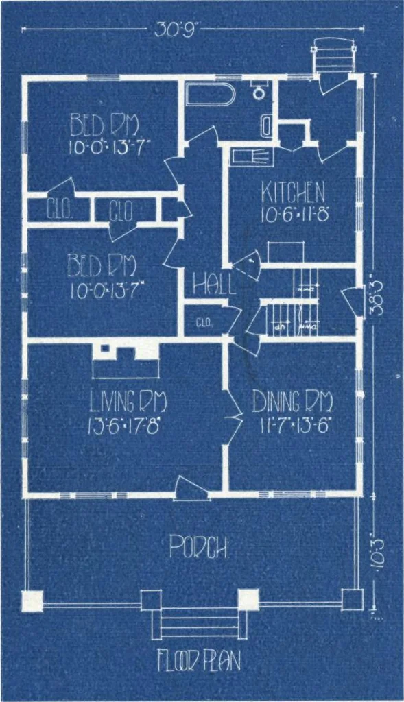An illustration from Architectural economy, vol. 1, 1920, leaf 39
