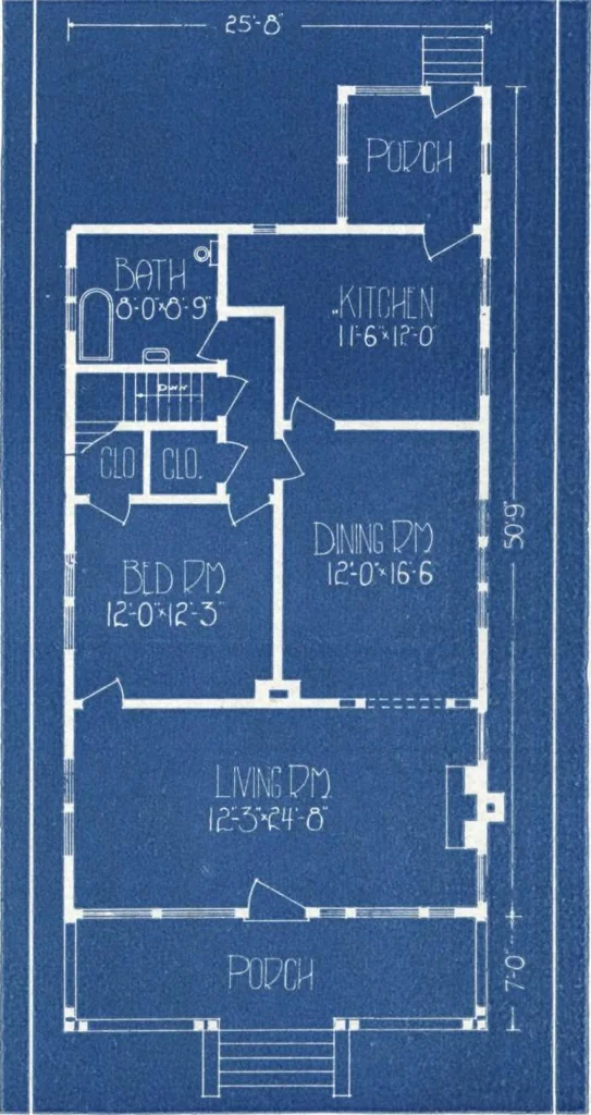 An illustration from Architectural economy, vol. 1, 1920, leaf 40