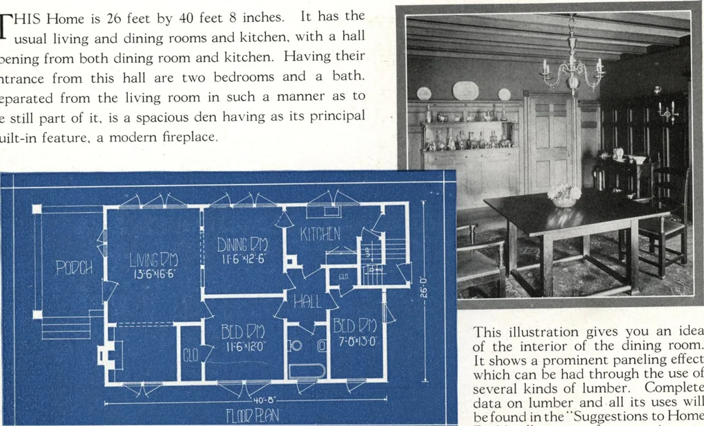 An illustration from Architectural economy, vol. 1, 1920, leaf 41