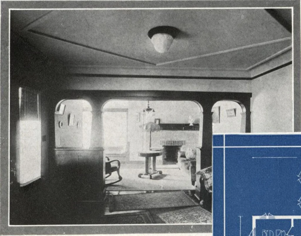 An illustration from Architectural economy, vol. 1, 1920, leaf 44