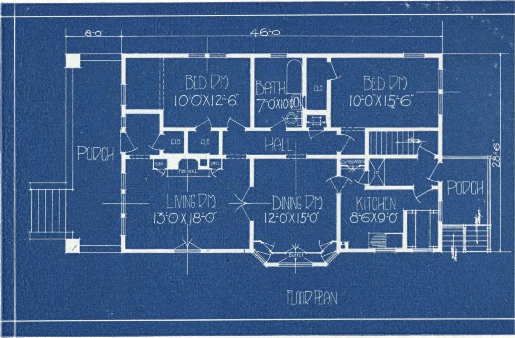 An illustration from Architectural economy, vol. 1, 1920, leaf 45