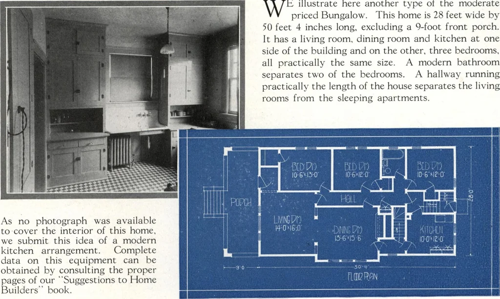 An illustration from Architectural economy, vol. 1, 1920, leaf 46