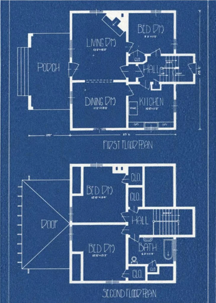 An illustration from Architectural economy, vol. 1, 1920, leaf 48